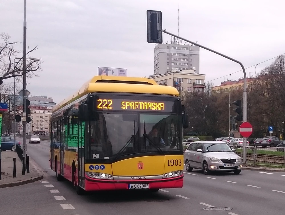 222 bus line (2016). source: warszawa.fandom.com/wiki/222